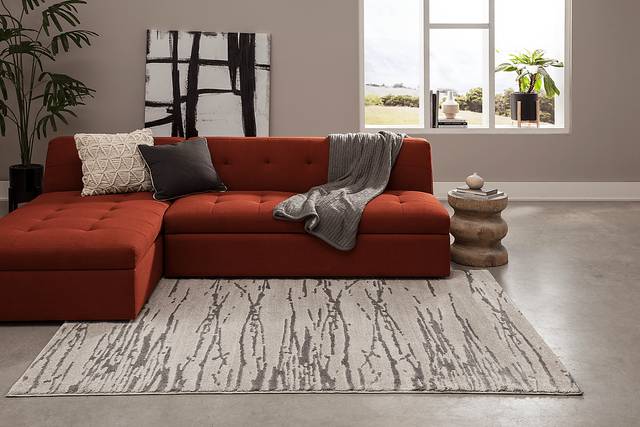 Halina Gray 5'3 x 7'2 Rug - Thumbnail - Image 2