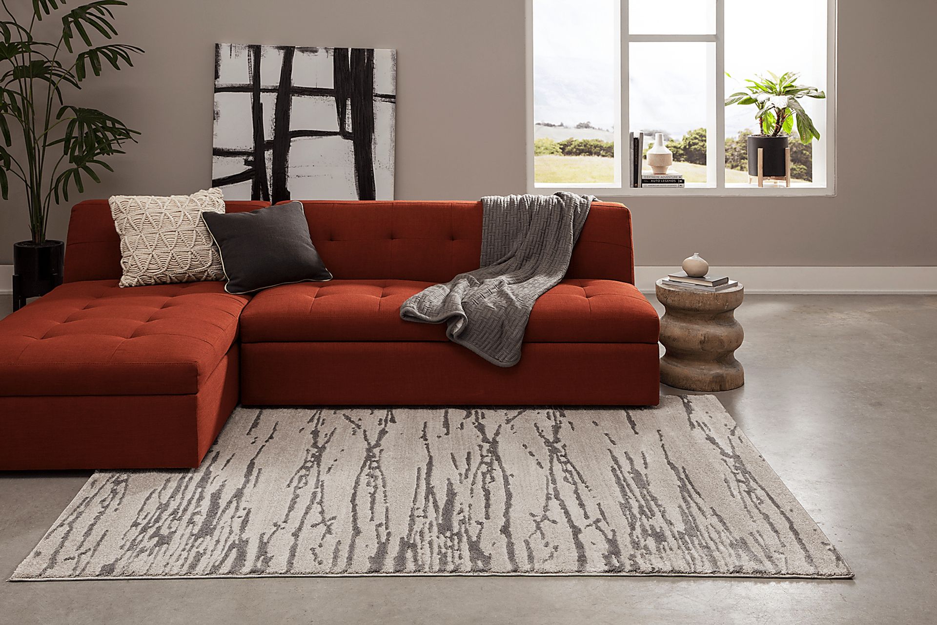 Halina Gray 5'3 x 7'2 Rug - Image 2