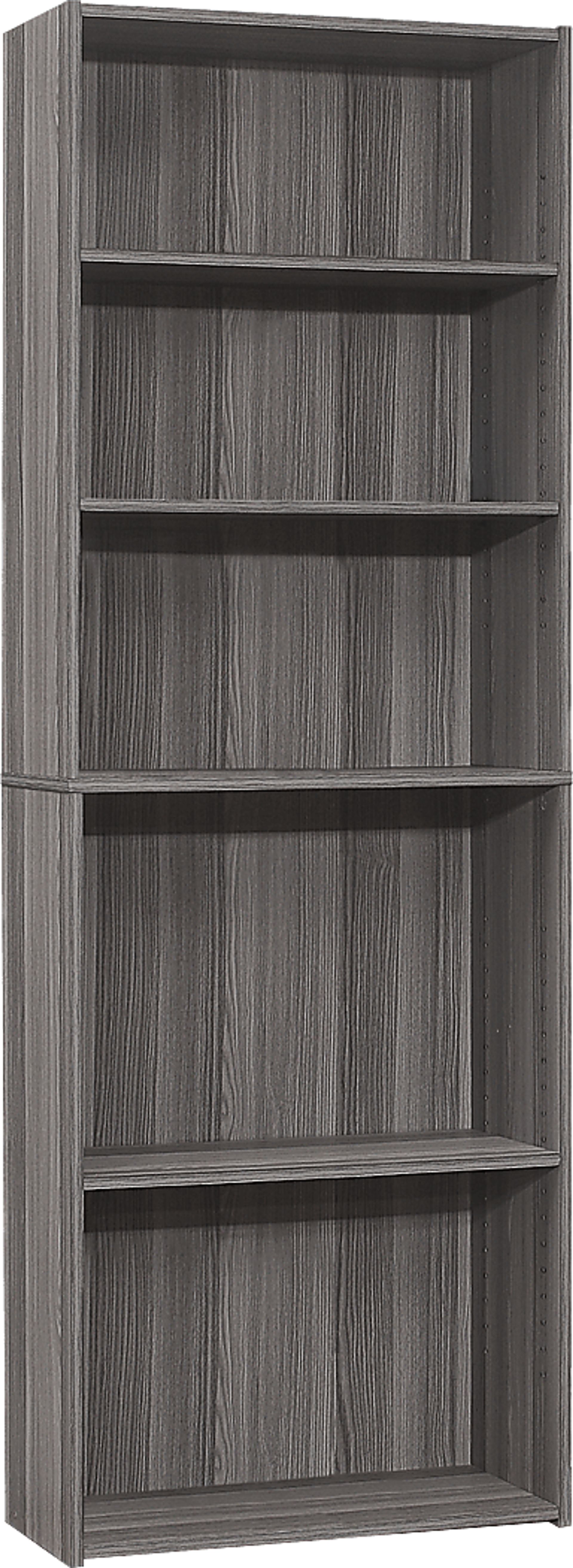 Hallbrook Gray Bookcase - Image 1