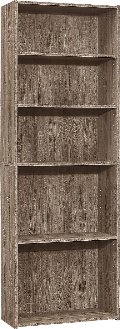 Hallbrook Taupe Bookcase