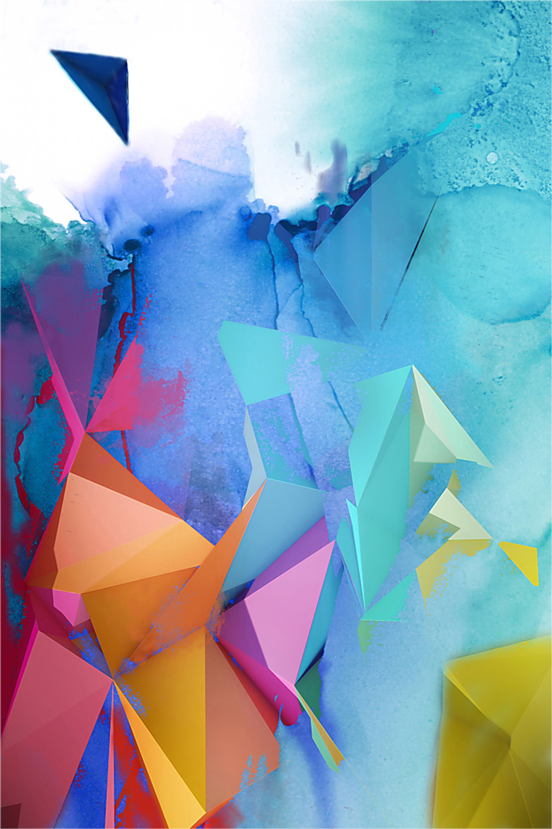 Hallene I Blue Artwork - Image 1