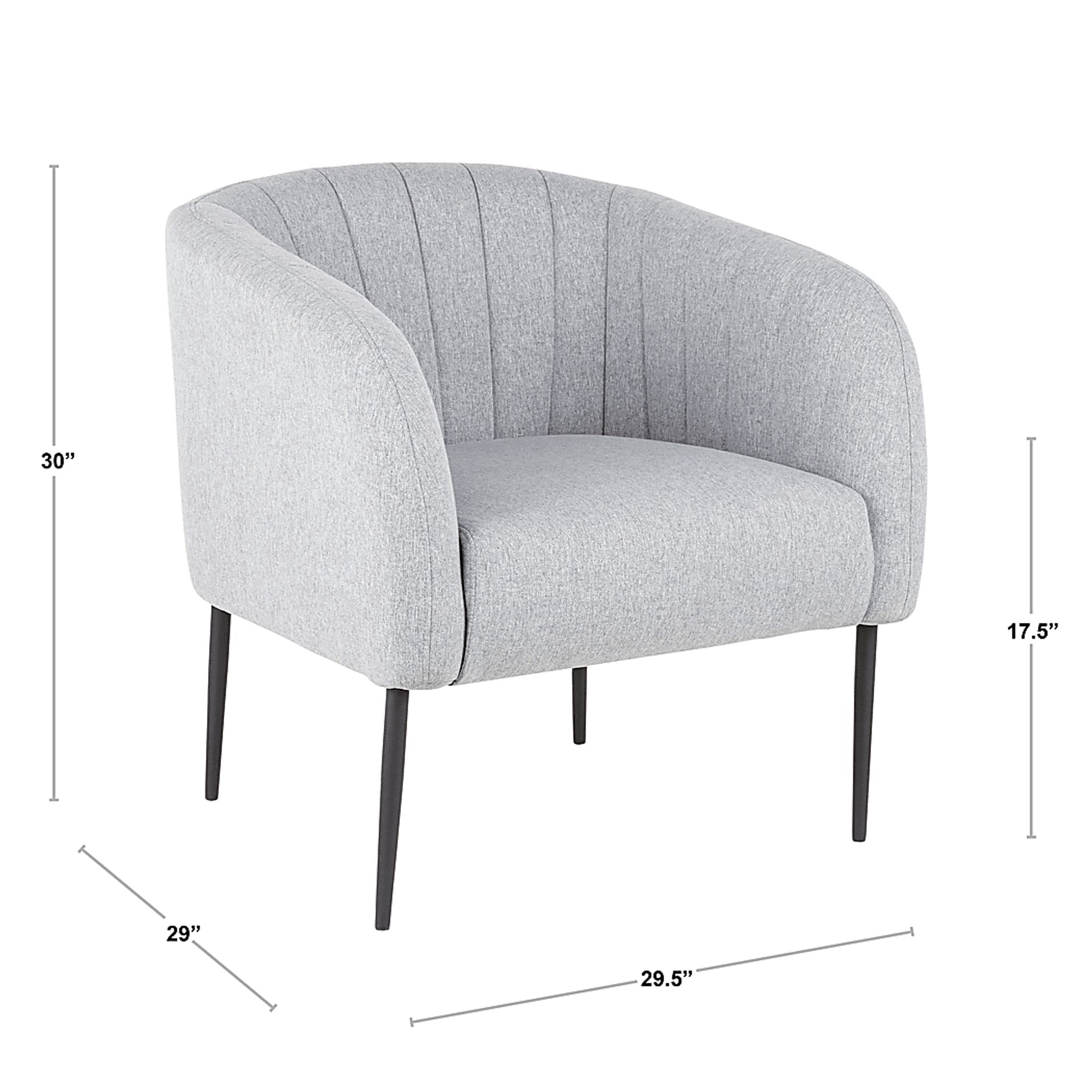 Halliard Gray Accent Chair - Image 3
