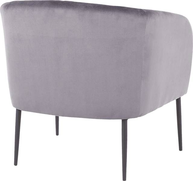 Halliard Gray Plush Accent Chair - Thumbnail - Image 2
