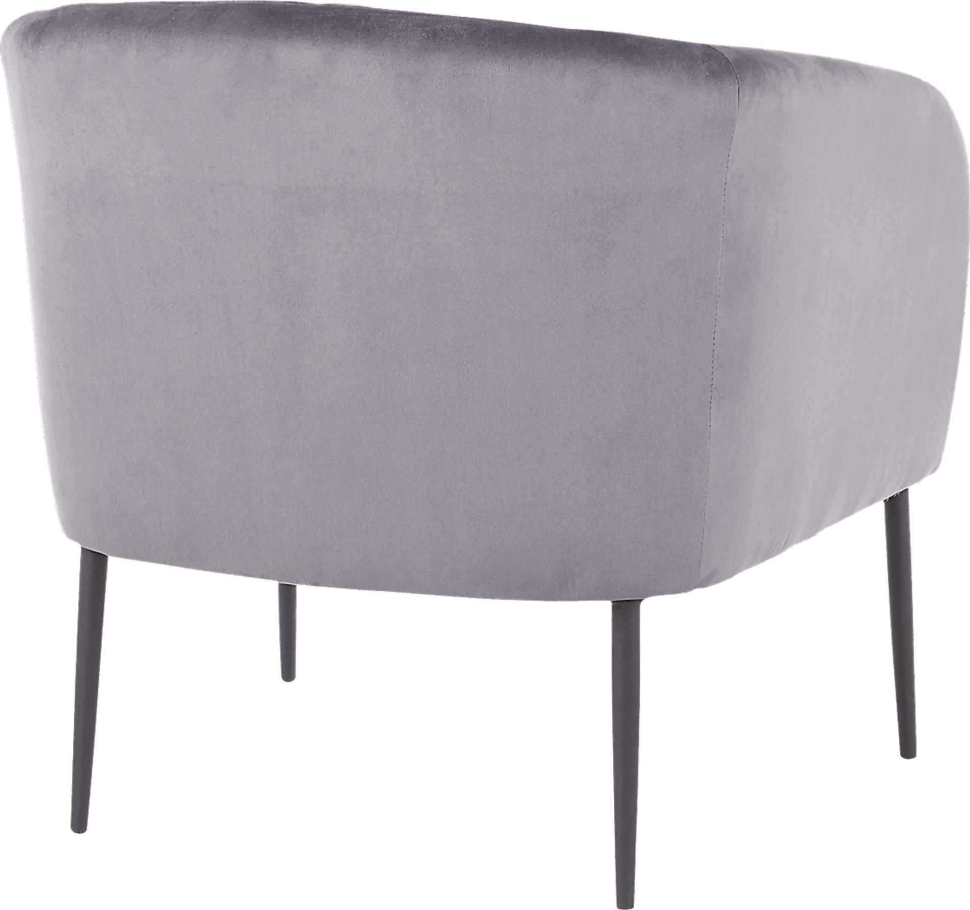 Halliard Gray Plush Accent Chair - Image 2