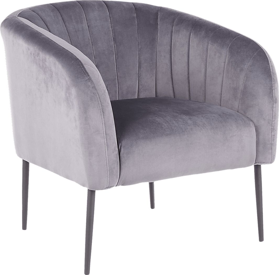 Halliard Gray Plush Accent Chair - Rooms To Go