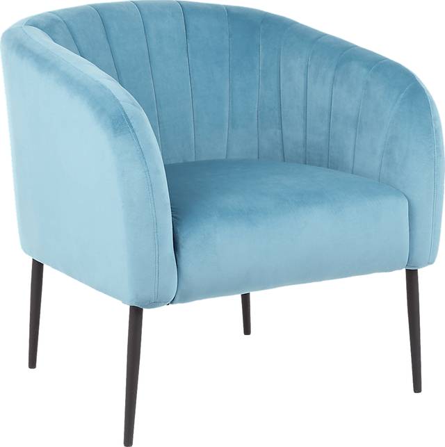 Halliard Turquoise Accent Chair - Thumbnail - Image 1