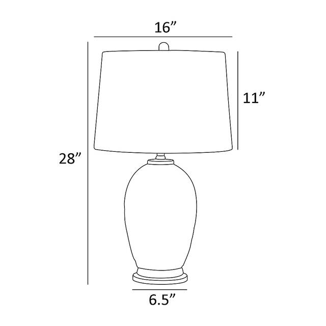 Halliford Trail White Lamp - Thumbnail - Image 4