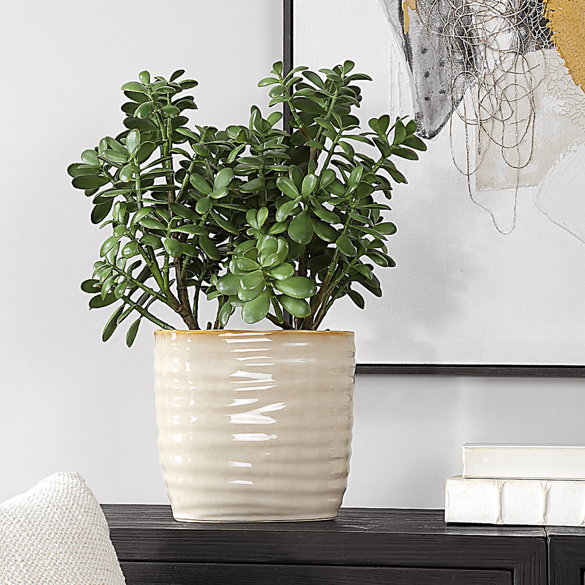 Hallo Beige Silk Plant - Image 2
