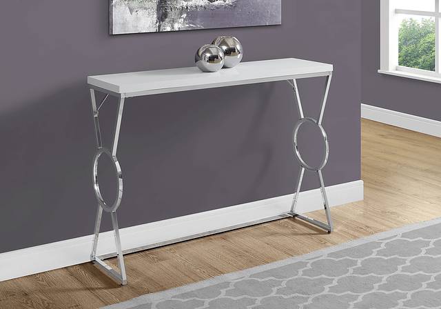 Hallstone White Console Table - Thumbnail - Image 2