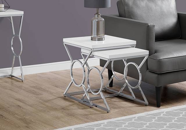 Hallstone White Nesting Tables, Set of 2 - Thumbnail - Image 2