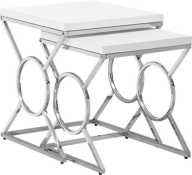 Hallstone White Nesting Tables, Set of 2 - Thumbnail - Image 1