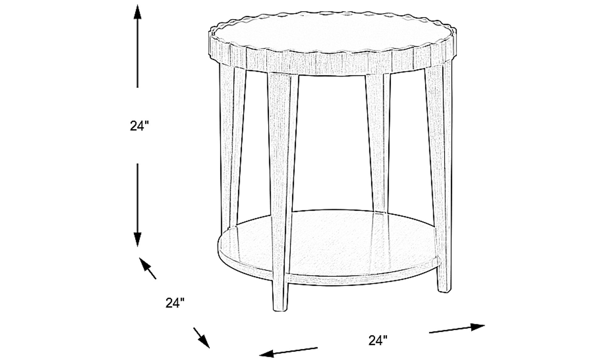 Dimension Image. Please refer to the Dimension Tab on this page for dimension details.