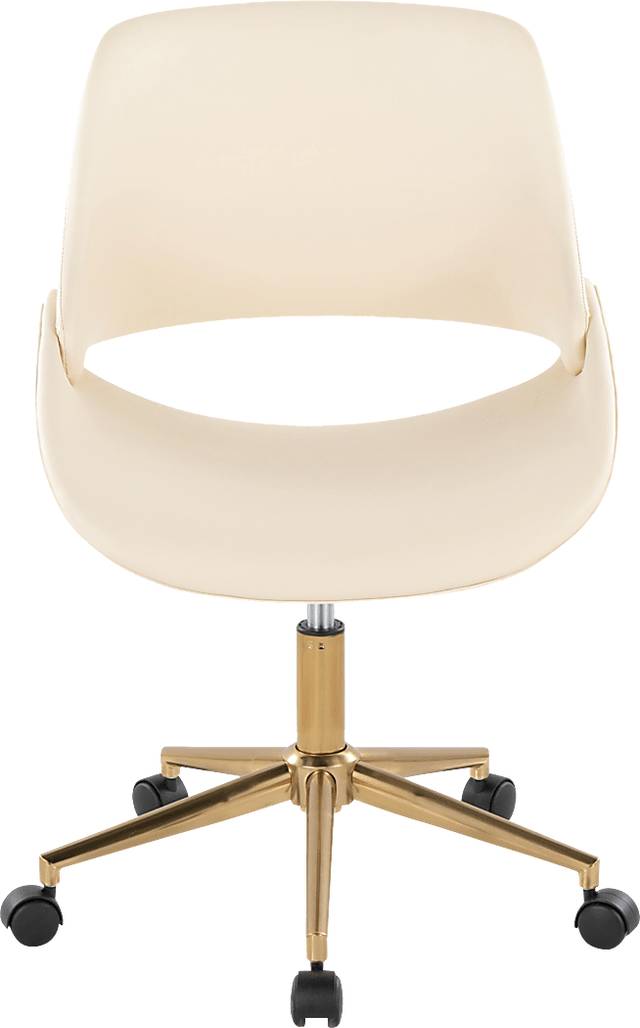 Halma II Cream Desk Chair - Thumbnail - Image 3