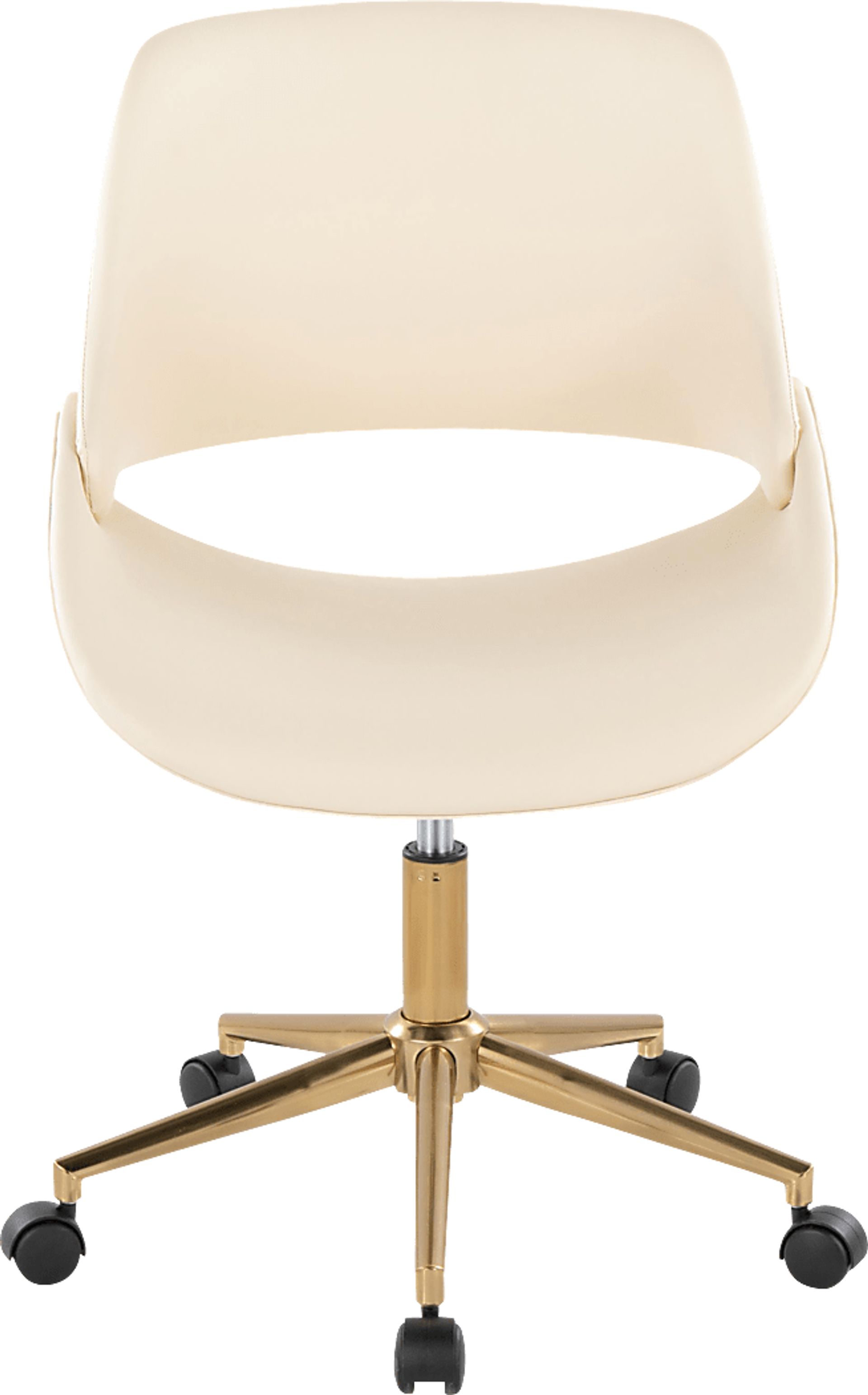 Halma II Cream Desk Chair - Image 3