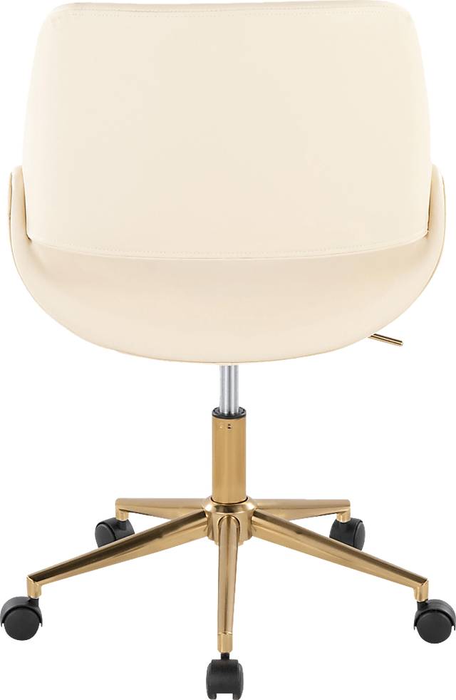 Halma II Cream Desk Chair - Thumbnail - Image 4
