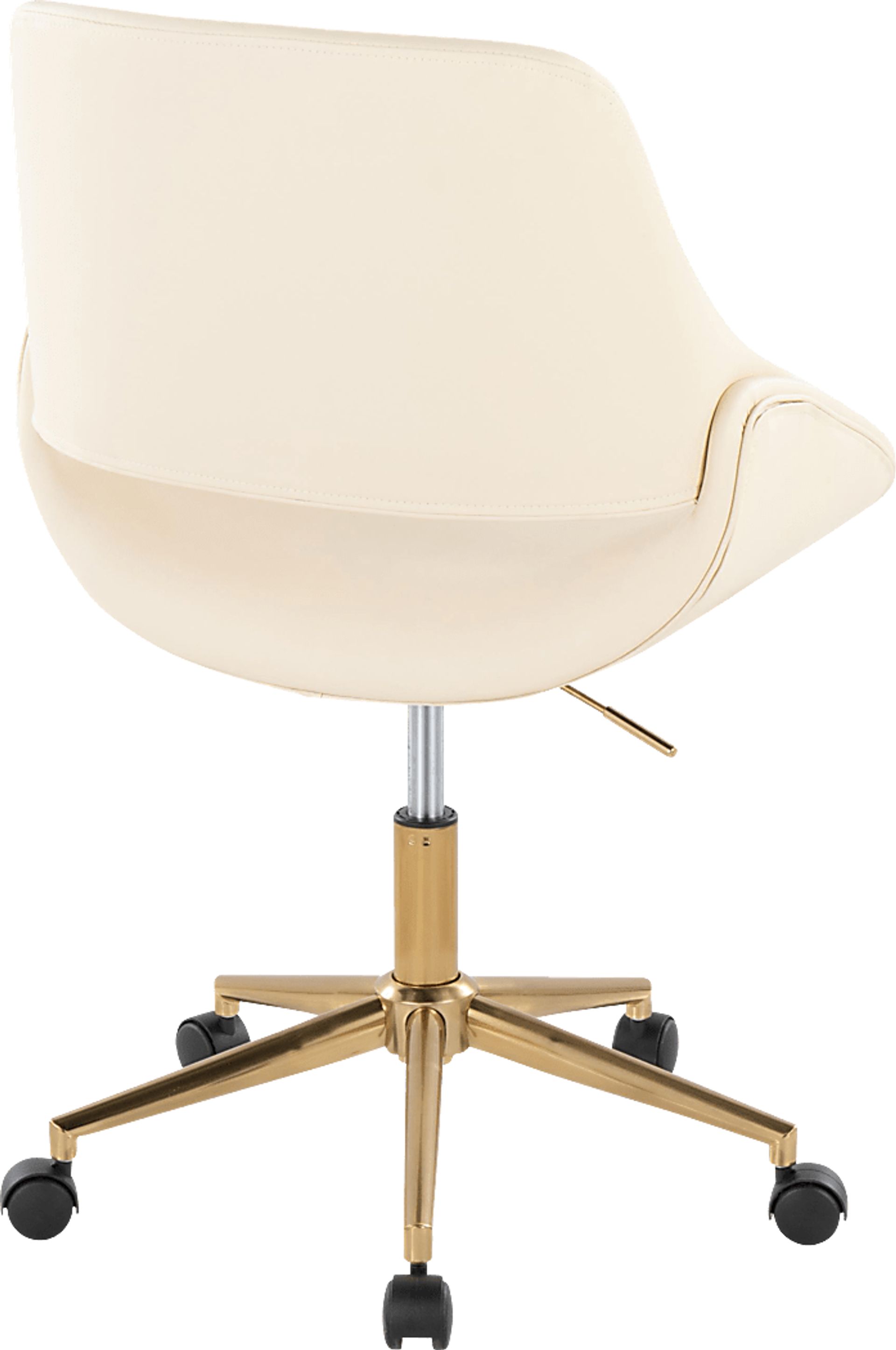 Halma II Cream Desk Chair - Image 5