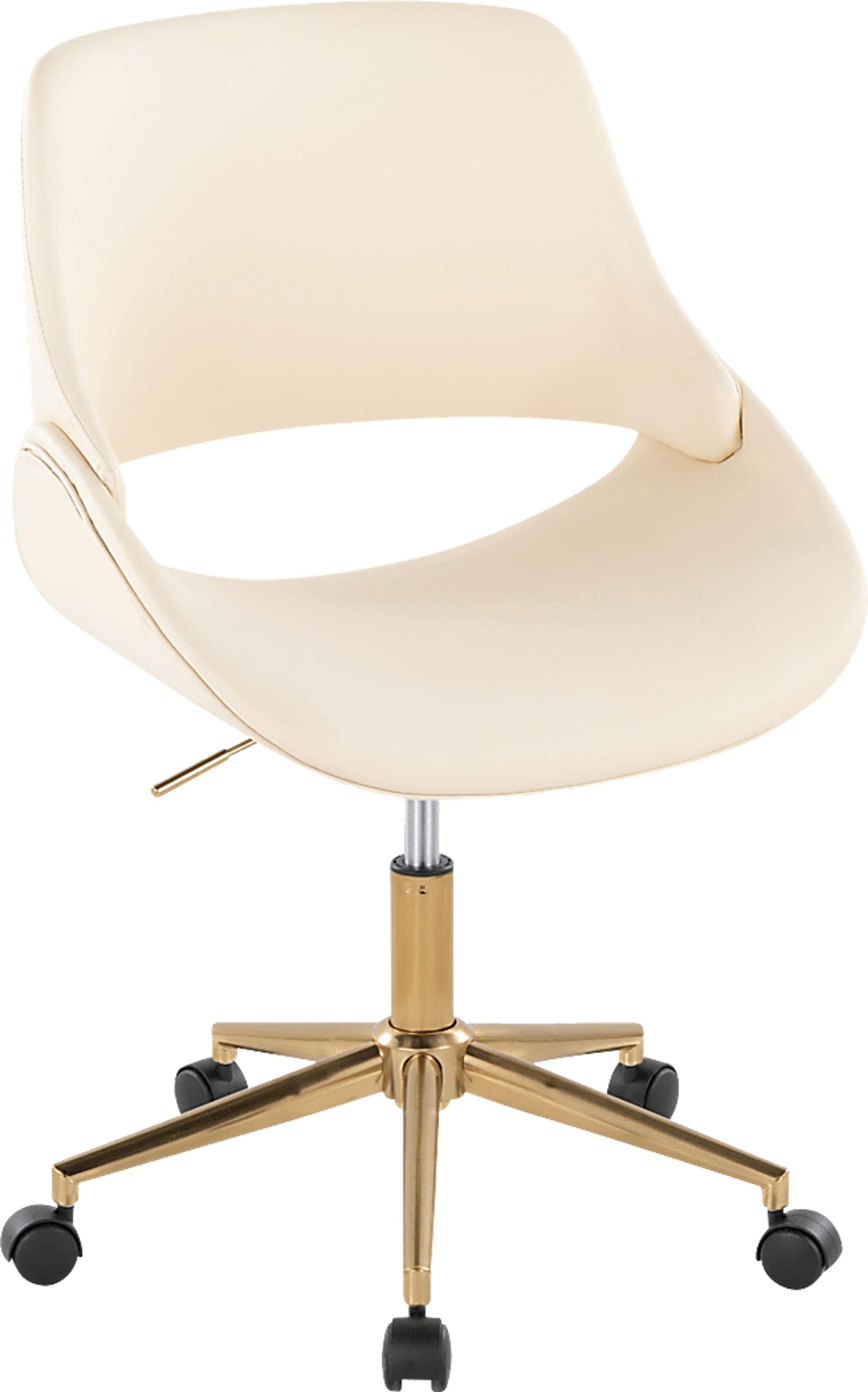 Halma II Cream Desk Chair - Image 1