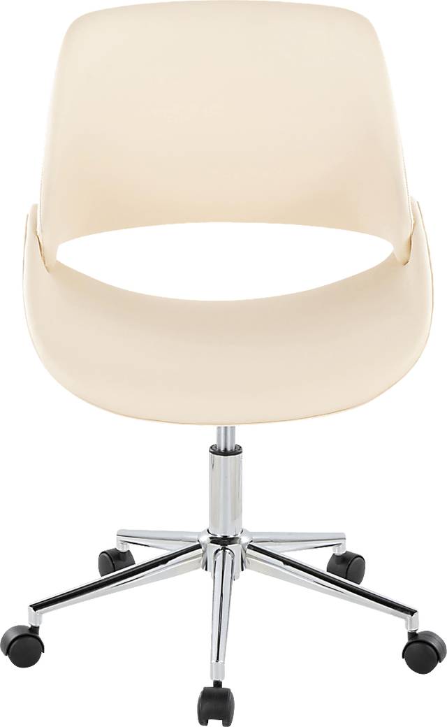 Halma III Cream Desk Chair - Thumbnail - Image 2