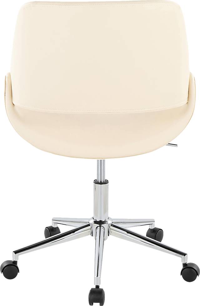Halma III Cream Desk Chair - Thumbnail - Image 3