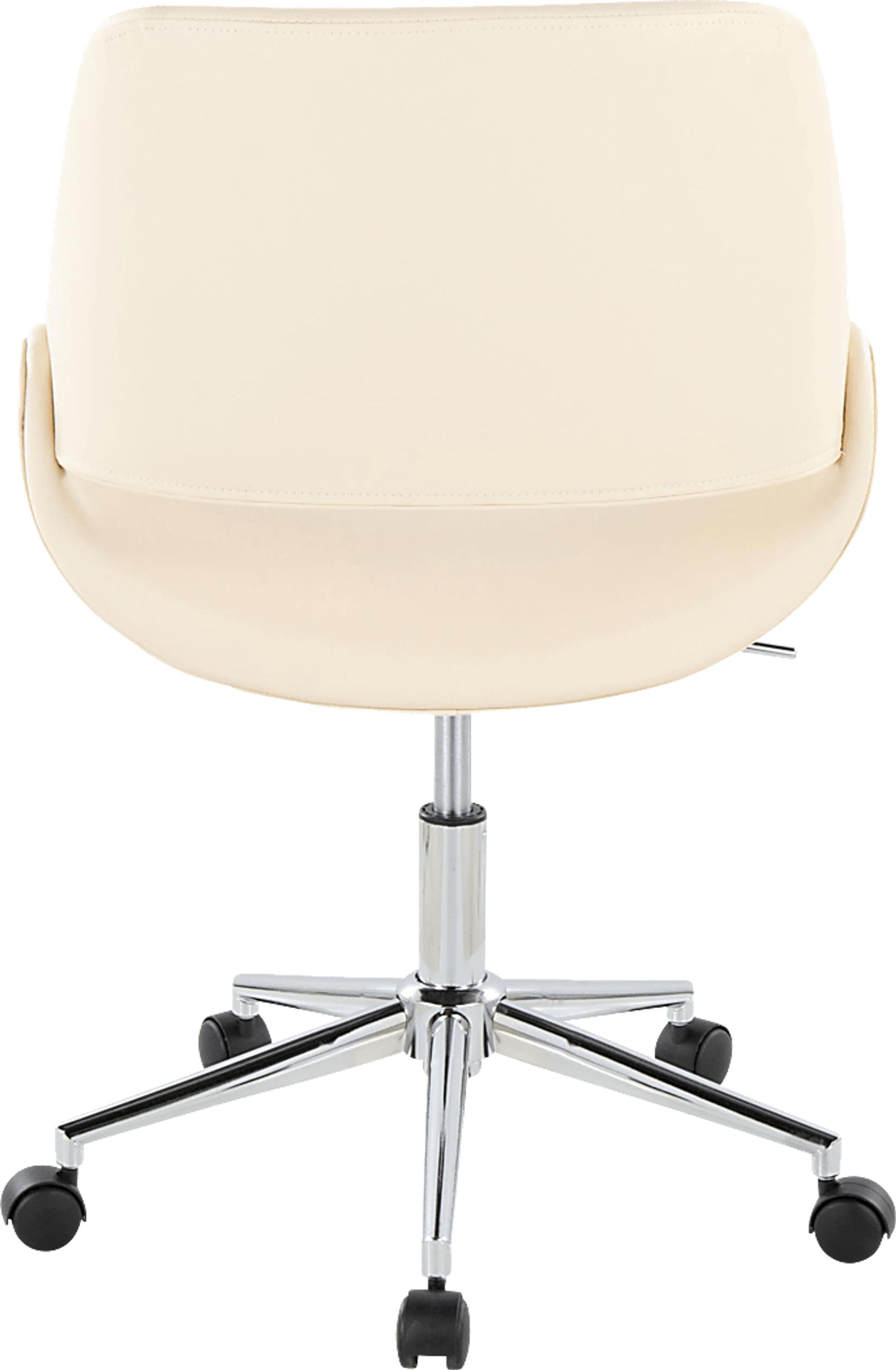 Halma III Cream Desk Chair - Image 3
