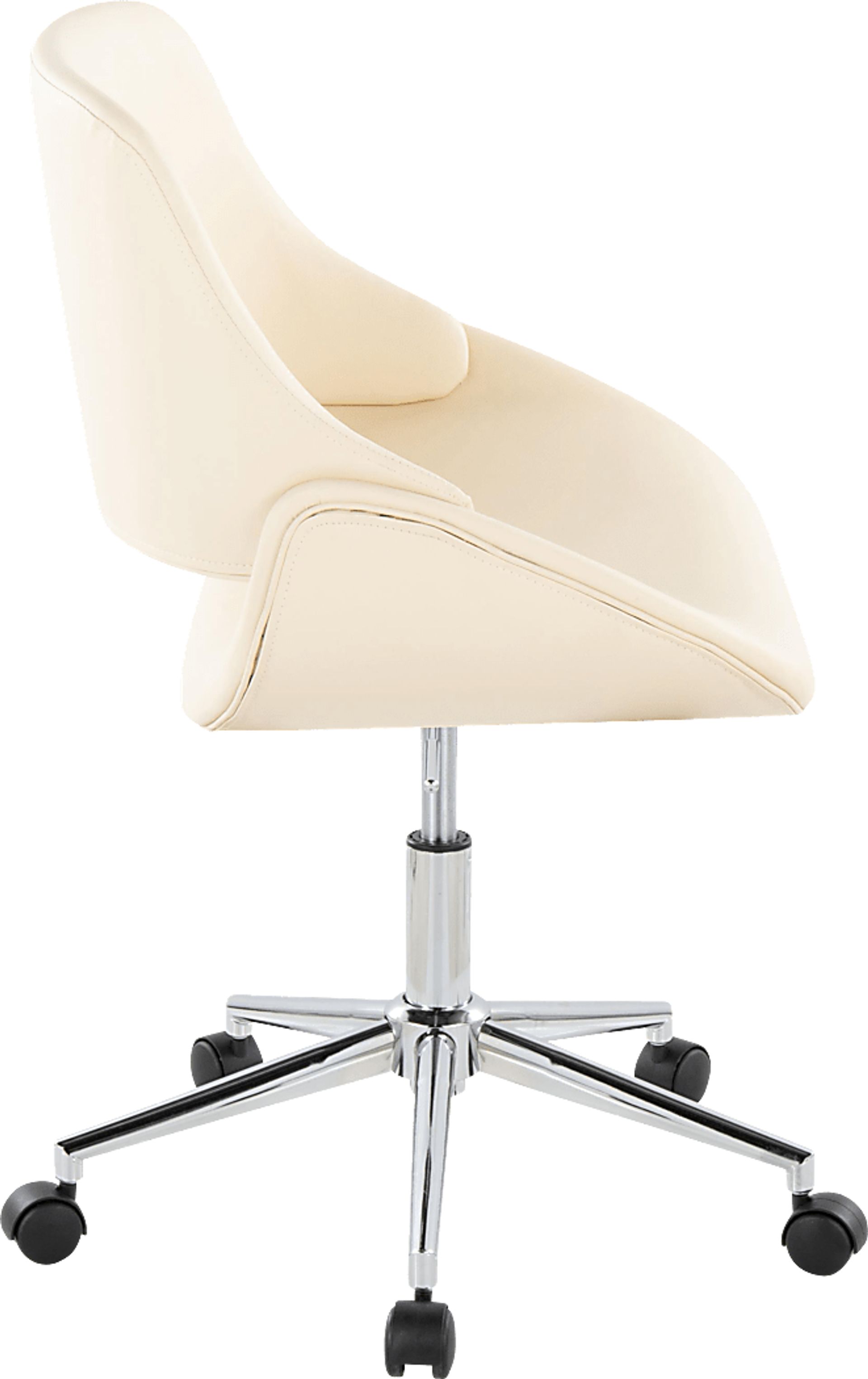Halma III Cream Desk Chair - Image 4