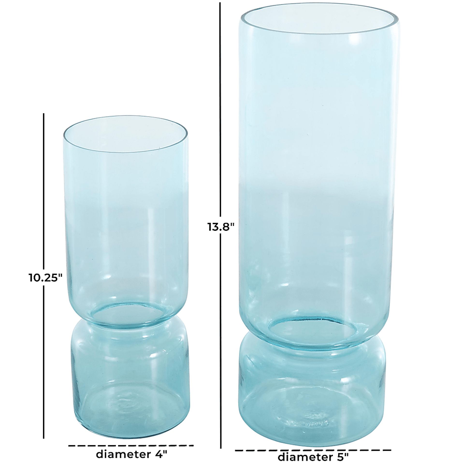 Halmi Blue Vase, Set of 2 - Image 7