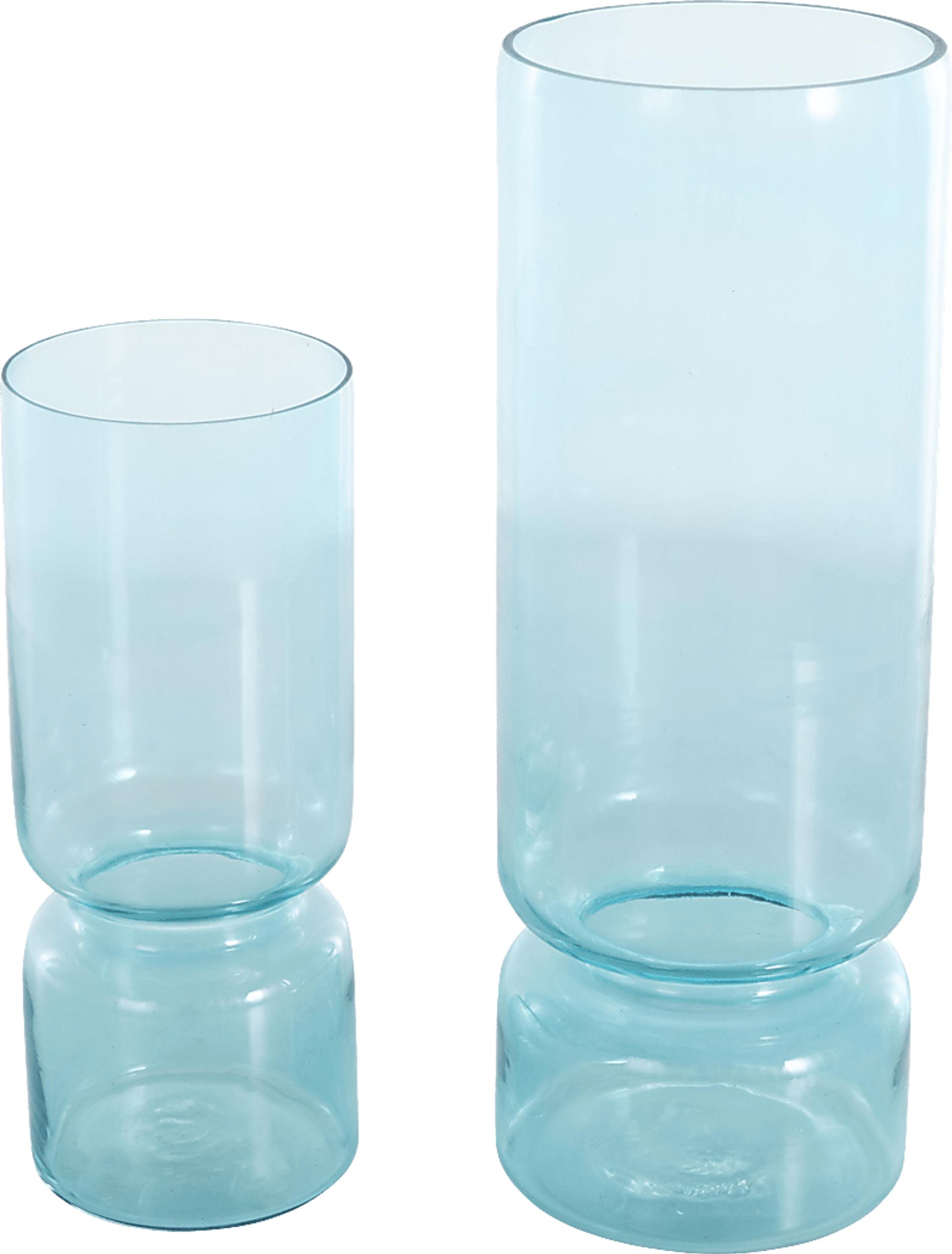 Halmi Blue Vase, Set of 2 - Image 1