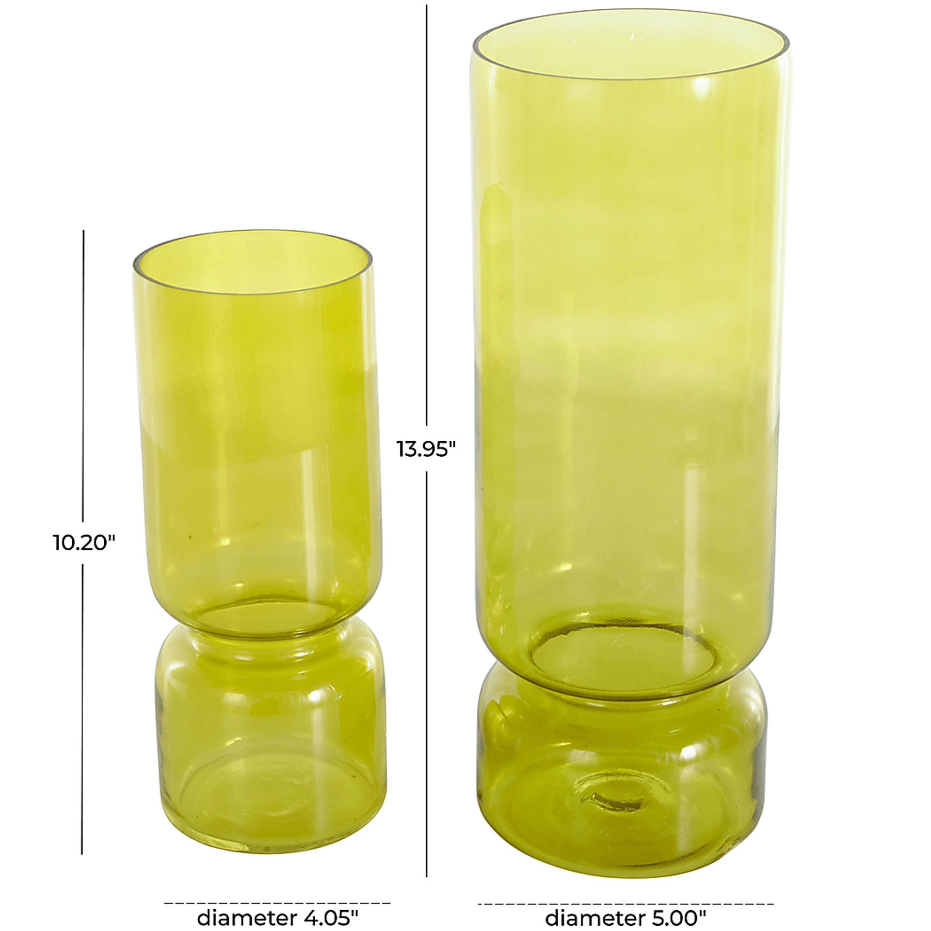 Halmi Green Vase, Set of 2 - Image 7