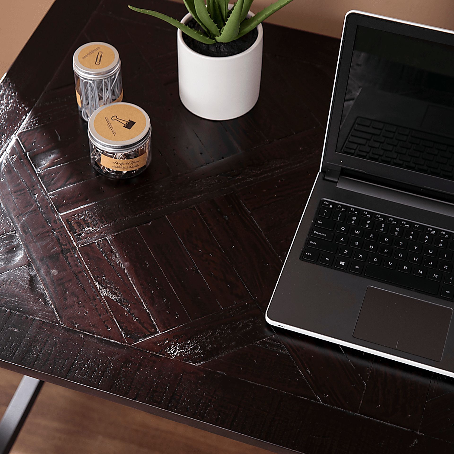 Halsell Black Desk - Image 6