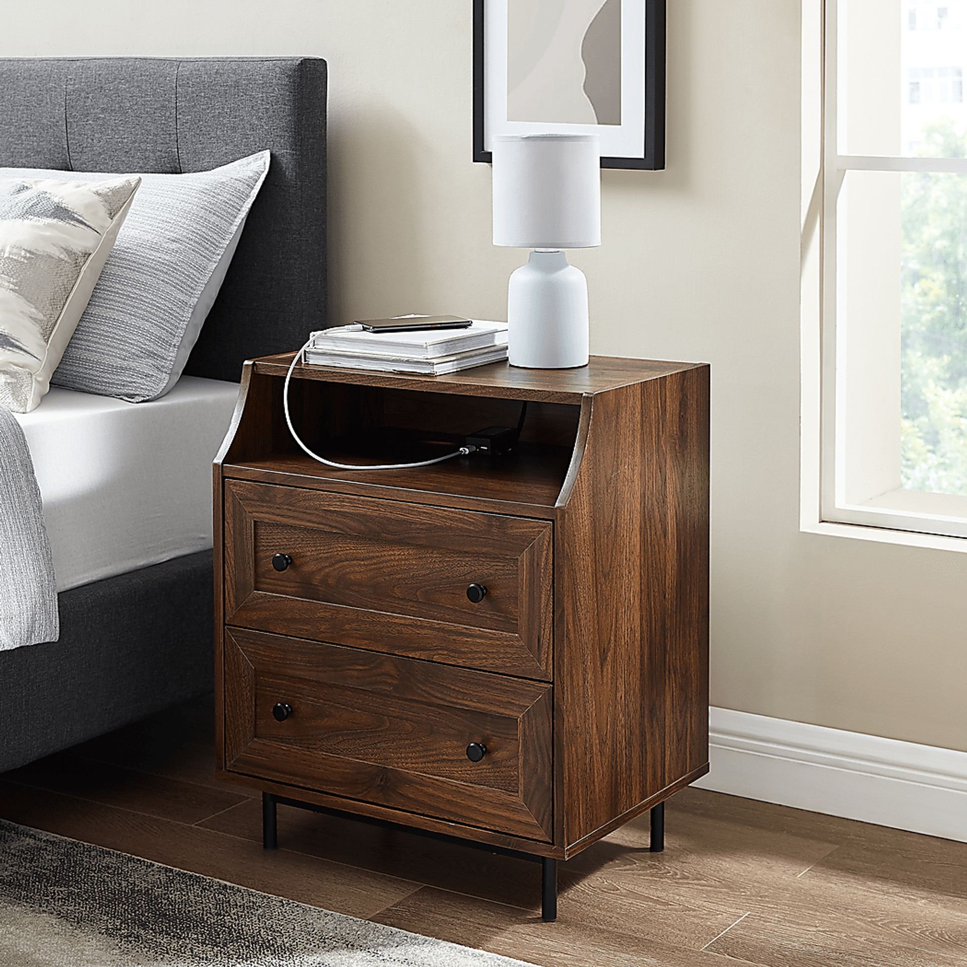 Halsford Walnut End Table - Image 6