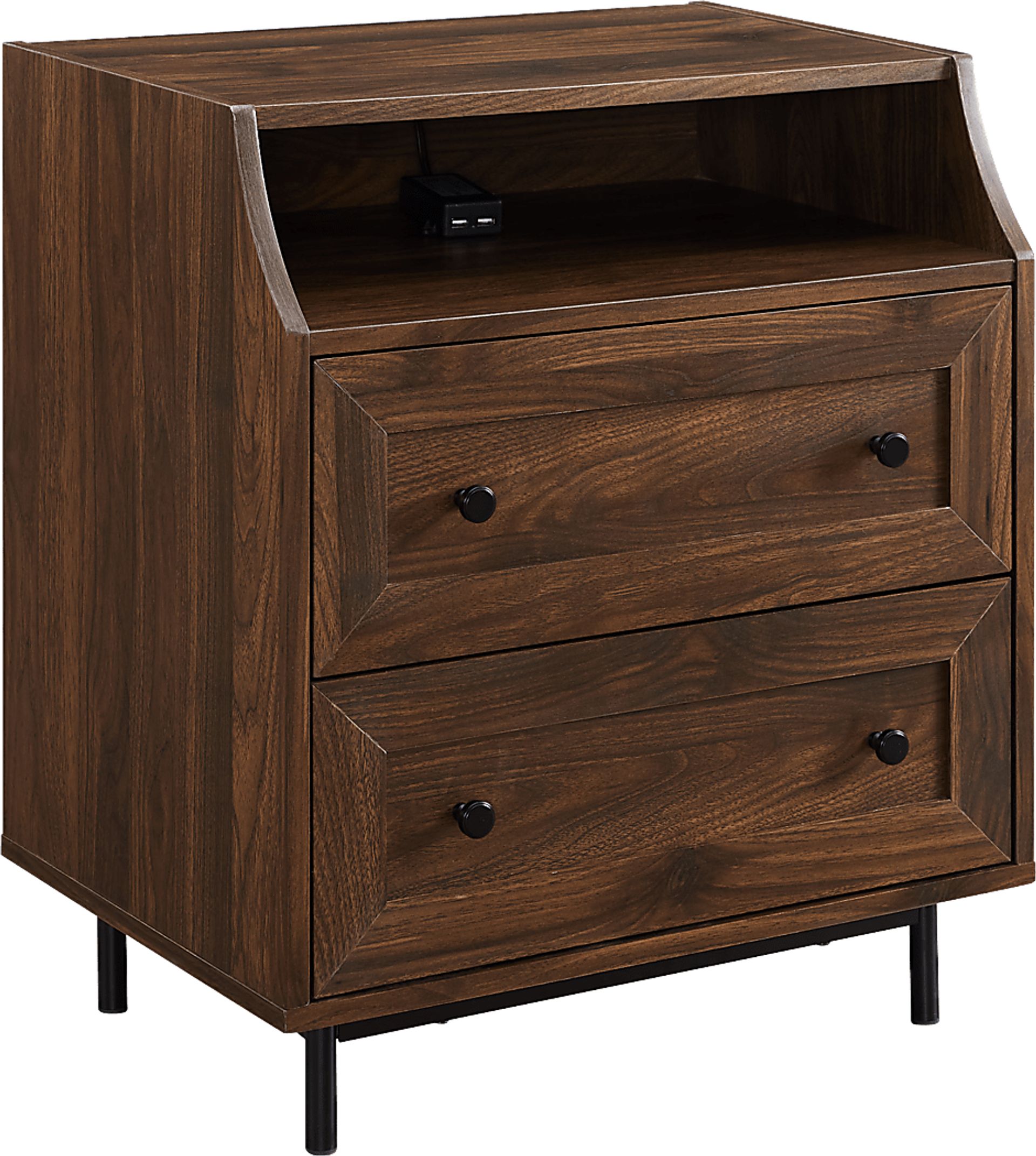 Halsford Walnut End Table - Image 1