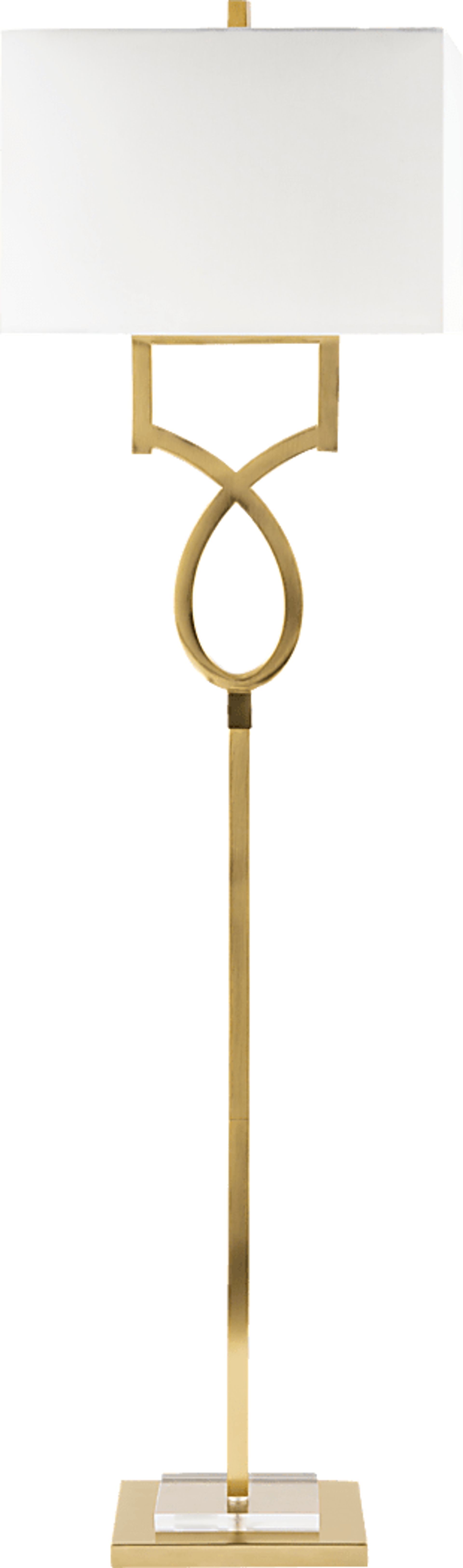 Halstead Point Brass Floor Lamp - Image 1