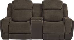 power reclining console loveseat
