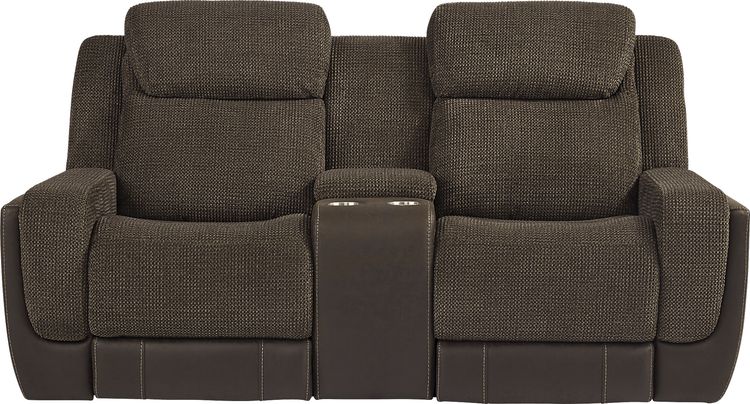 power reclining console loveseat
