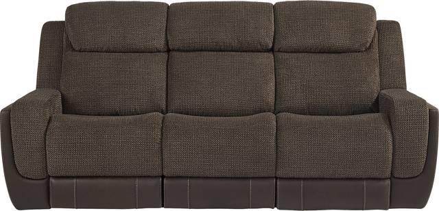 Halsted Brown 6 Pc Living Room with Dual Power Reclining Sofa - Thumbnail - Image 2