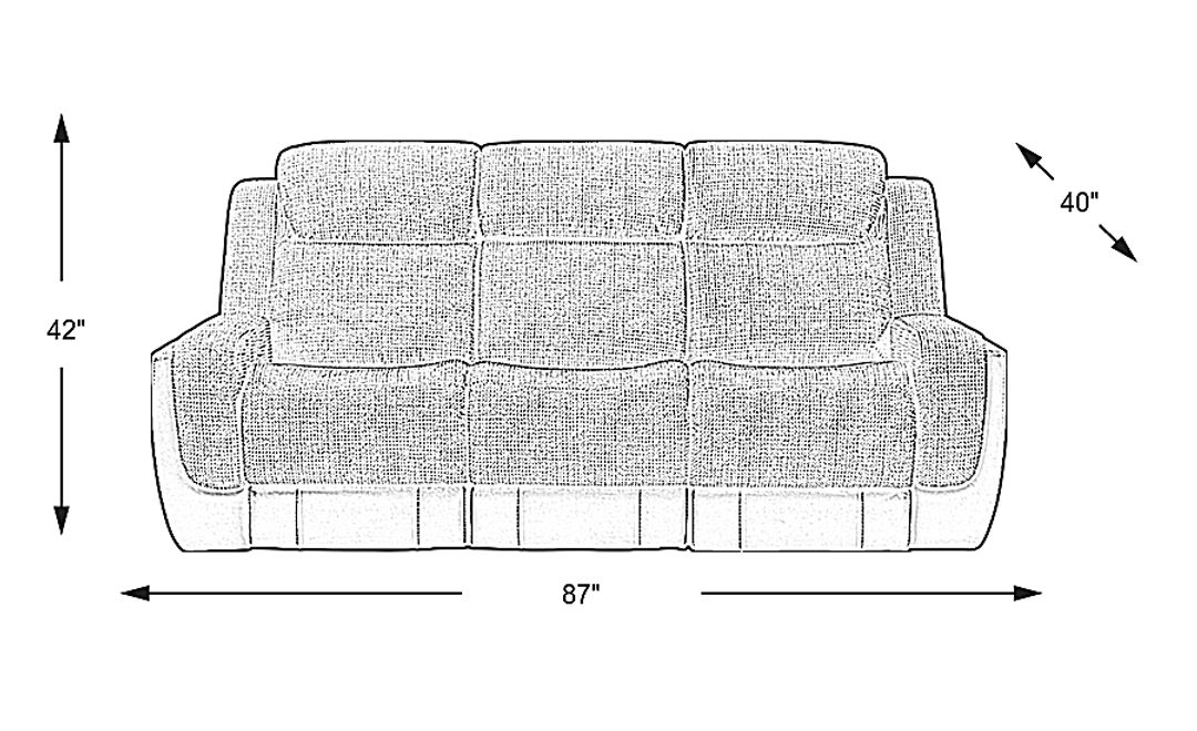 Halsted Brown Reclining Sofa