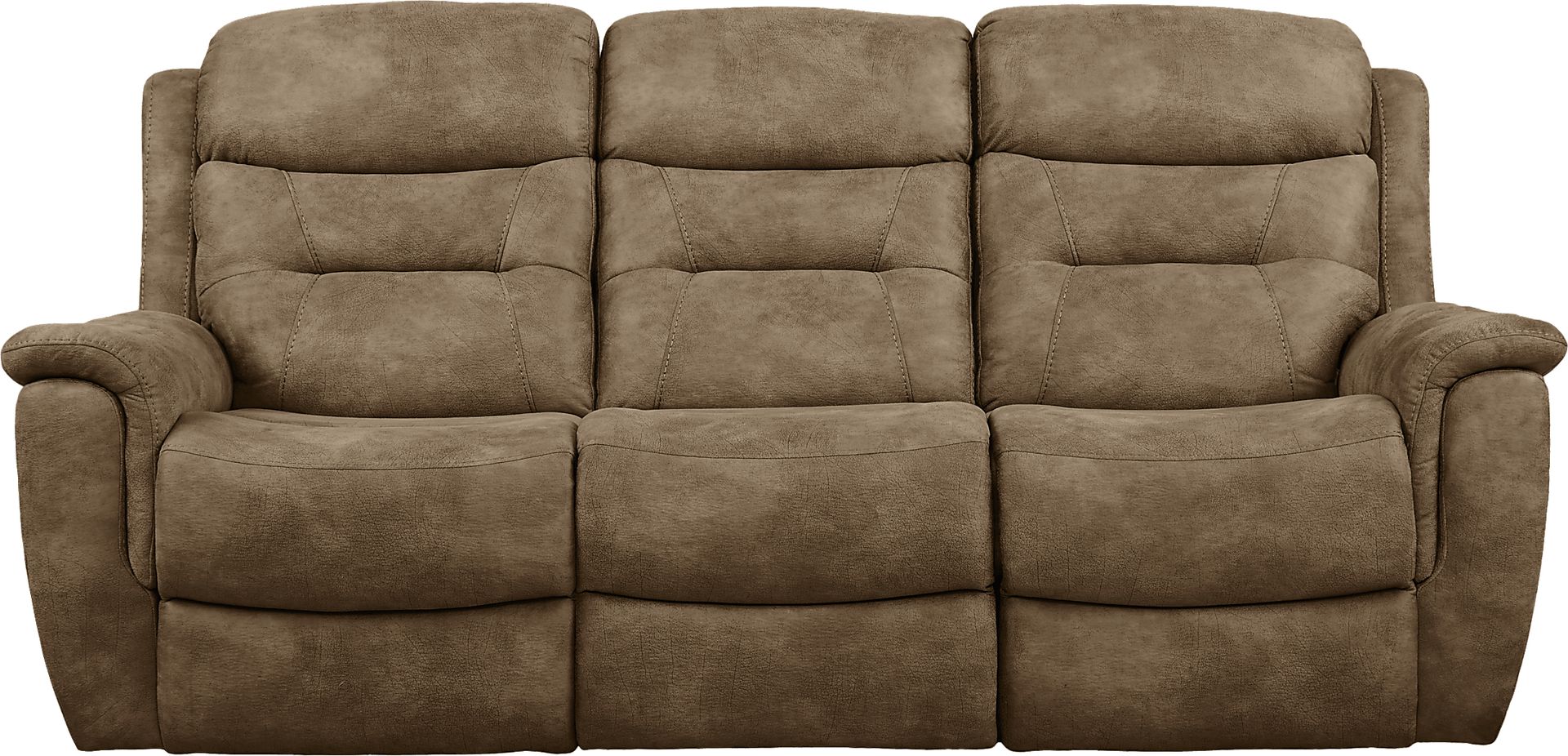 Halton Hills Brown Reclining Sofa - Image 1