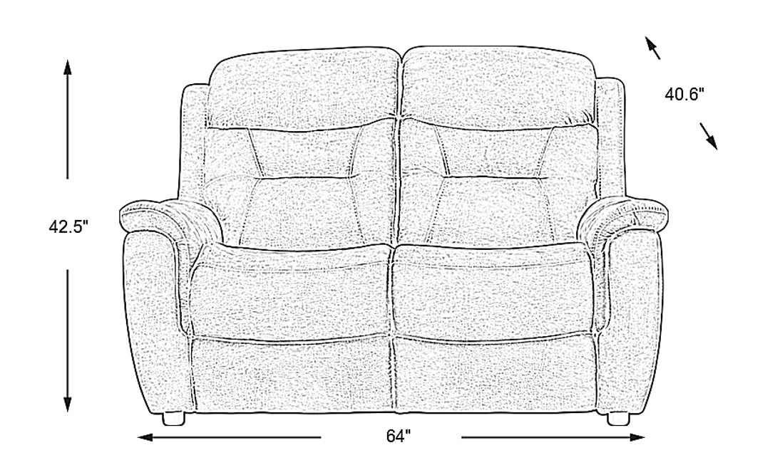 Halton Hills Stationary Loveseat