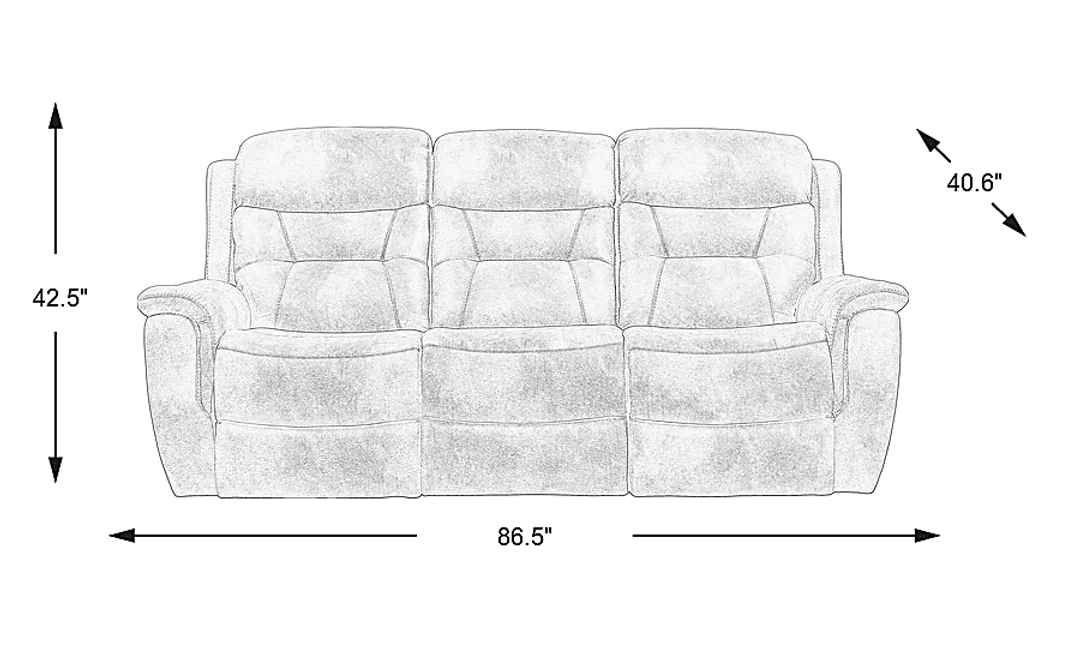 Halton Hills Non-Power Reclining Sofa