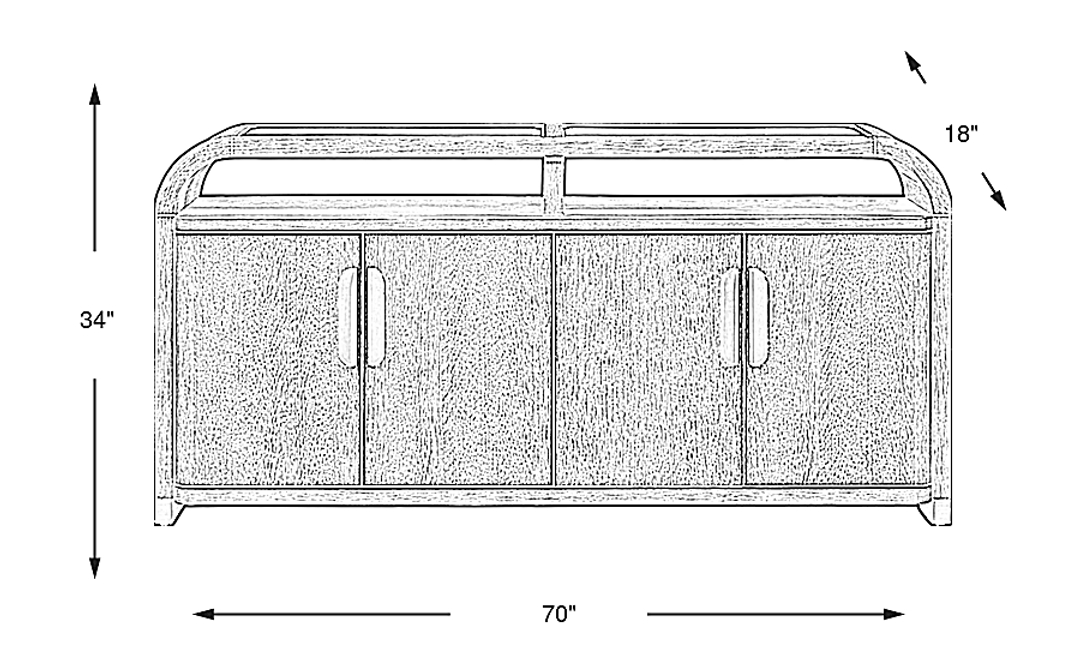 Halverson Honey Sideboard