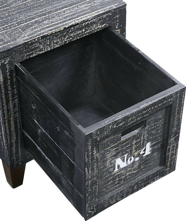Halyburton Charcoal End Table - Thumbnail - Image 4