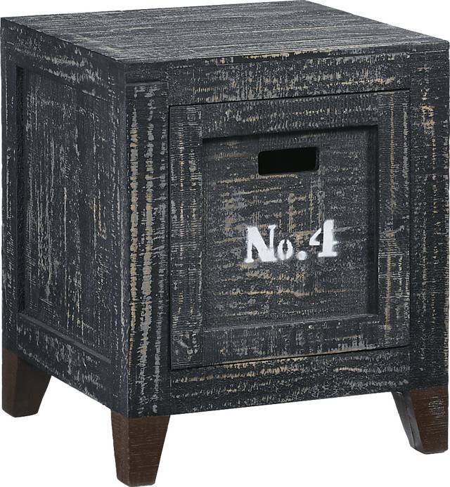 Halyburton Charcoal End Table - Thumbnail - Image 1