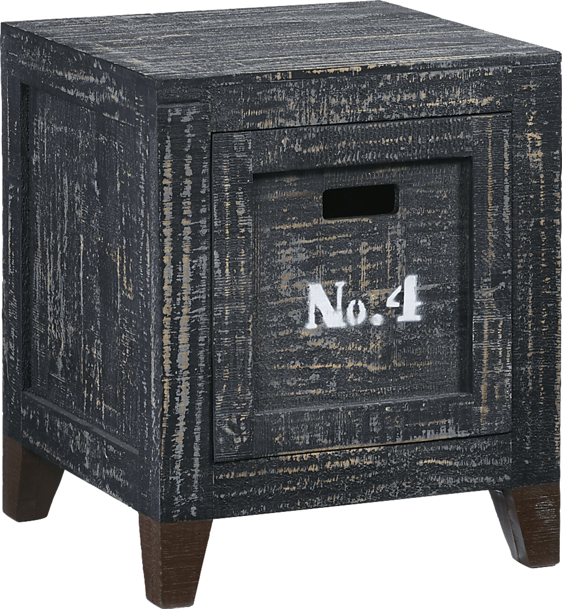 Halyburton Charcoal End Table - Image 1