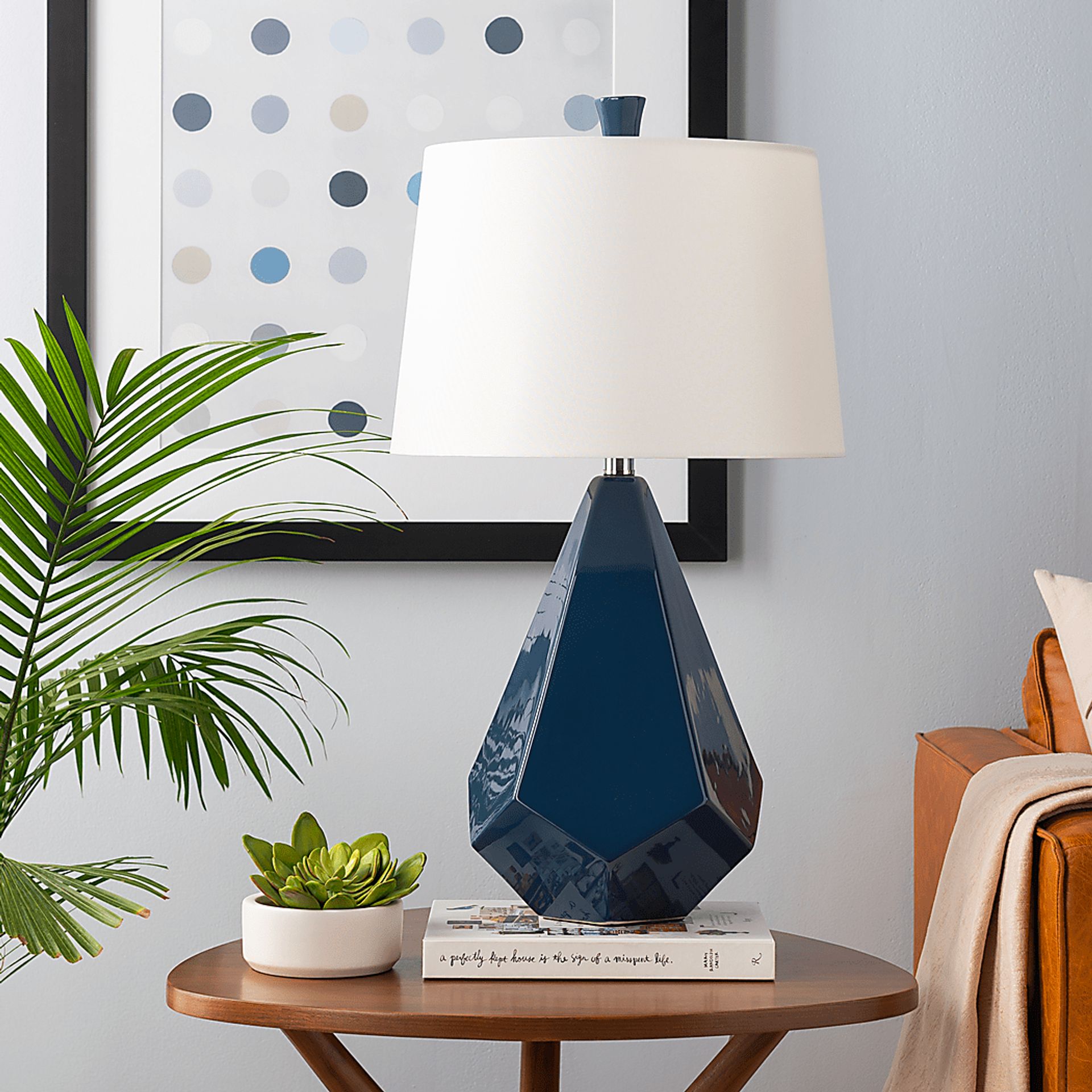 Hamaker Lane Blue Lamp - Image 2