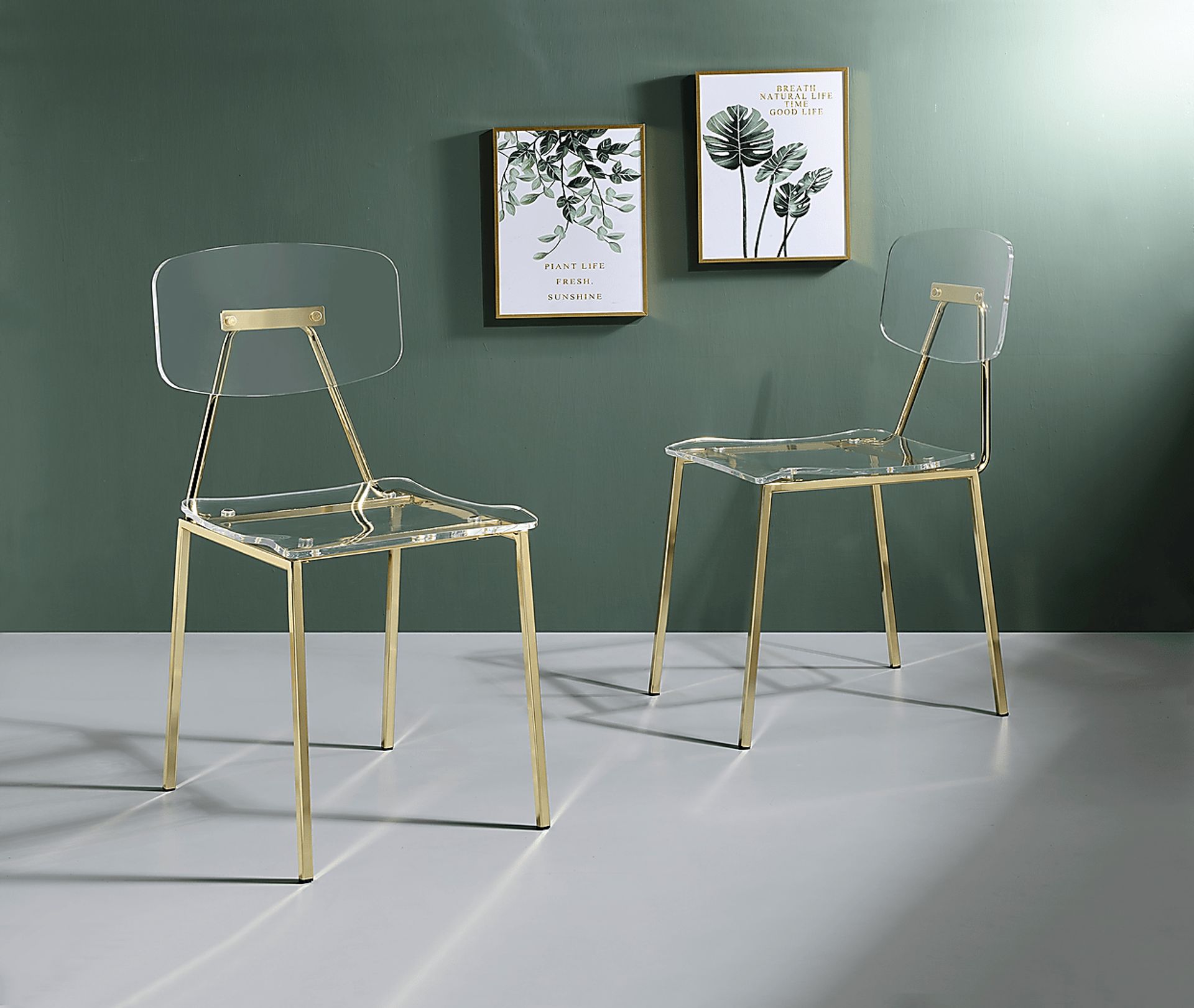 Hamdin I Clear Side Chair, Set of 2 - Image 2