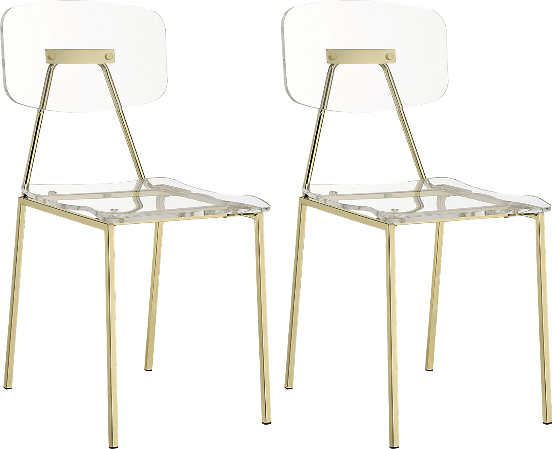 Hamdin I Clear Side Chair, Set of 2 - Image 1