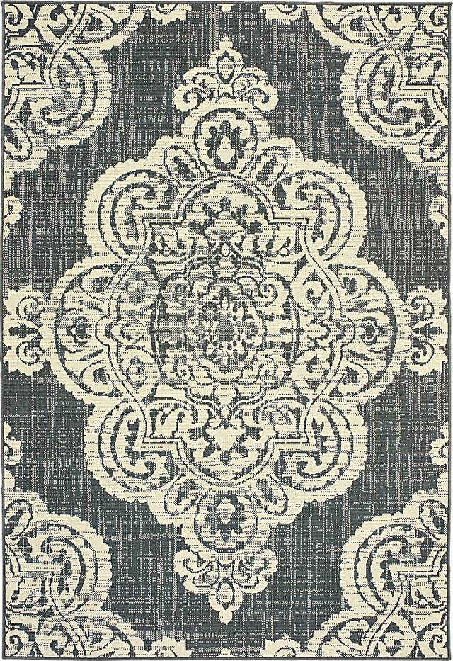 Hamiller Gray 5'3 x 7'6 Indoor/Outdoor Rug - Thumbnail - Image 1