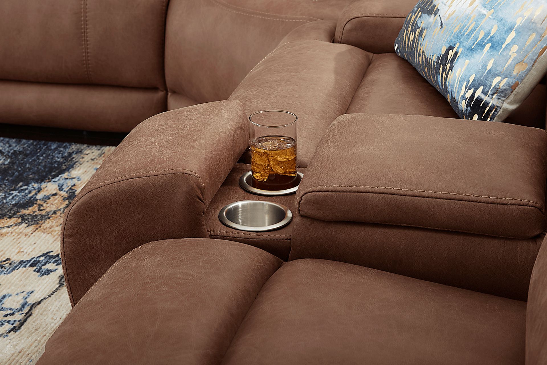 Hamilton Tobacco 3 Pc Dual Power Reclining Sectional - Image 14