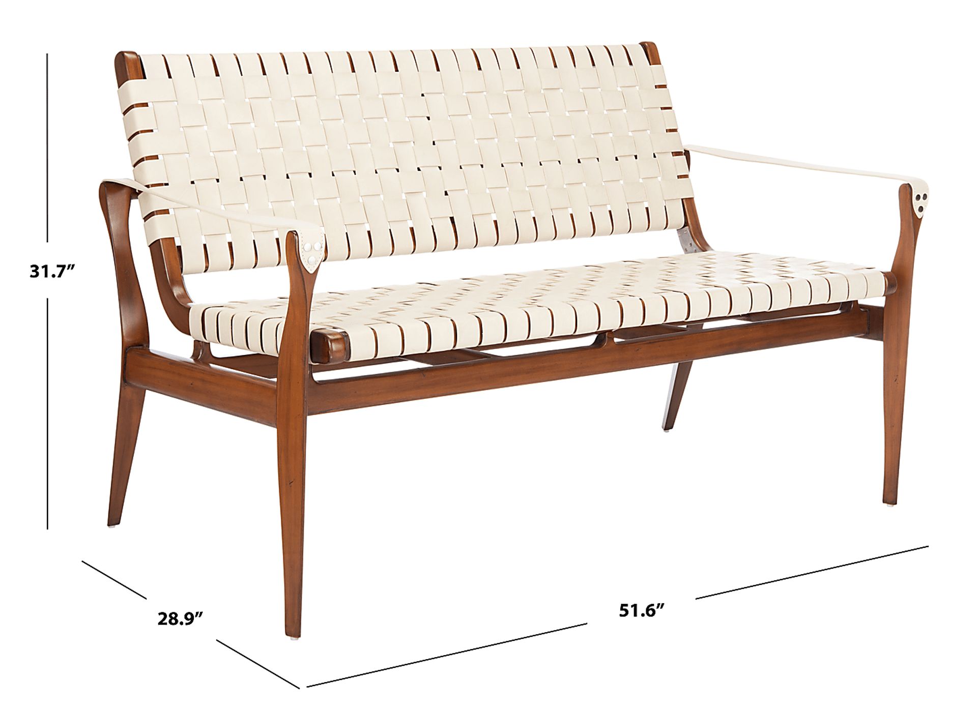 Hammad Cream Loveseat - Image 2