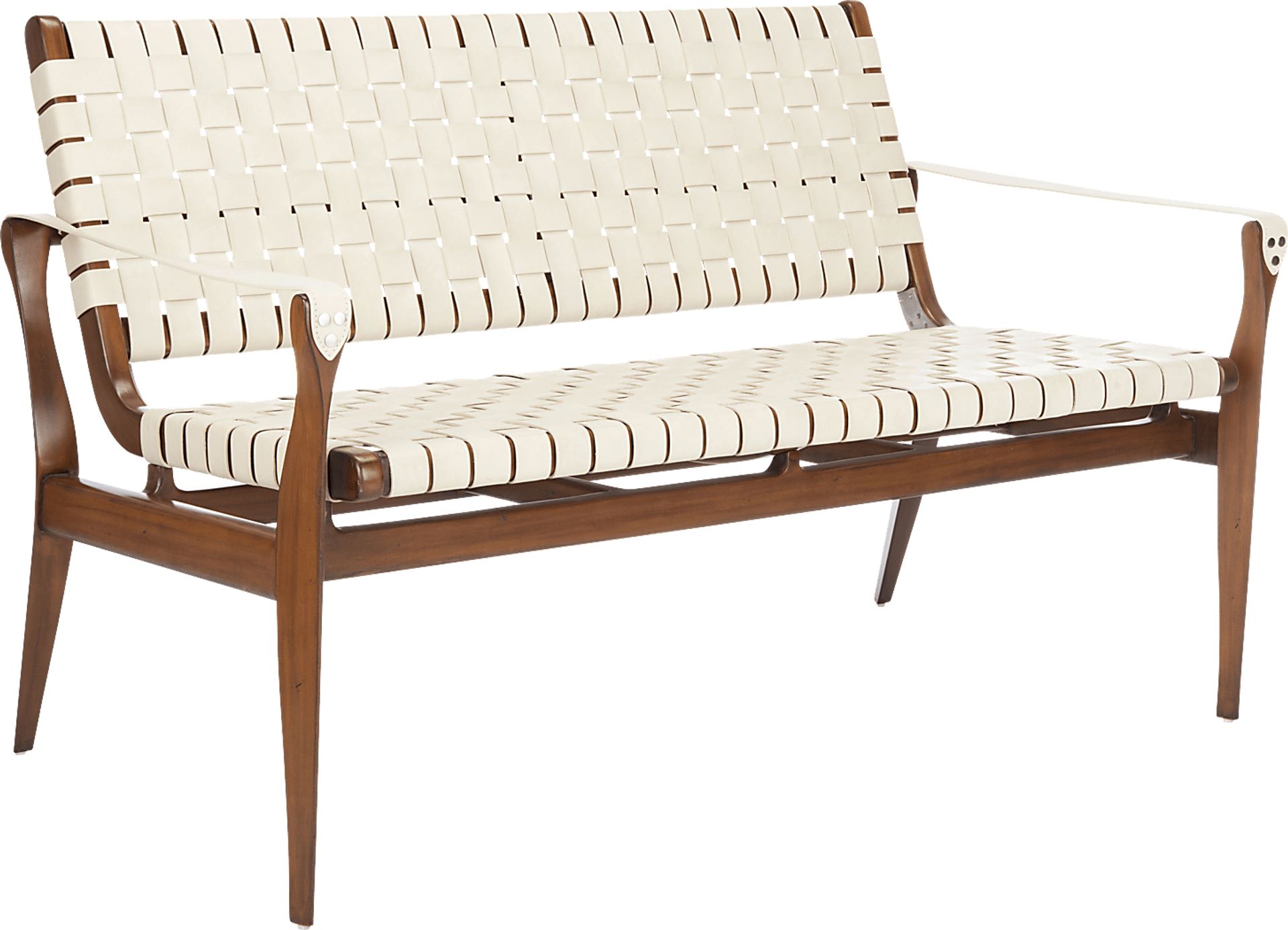 Hammad Cream Loveseat - Image 1